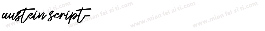 austein script字体转换